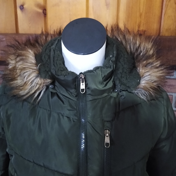 STEVE MADDEN GREEN USED WINTER JACKET - Picture 3 of 7